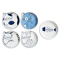 Hasami grilled neco dish Set of 5 (KibakoIri) 303302B500