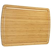 Extra Large Cutting Board, Bamboo Cutting Board, Wood Cutting Boards for Kitchen, with Juice Groove, Wooden Chopping Board, Stove Top Cover Board, Over the Sink Cutting Board, 30 x 20