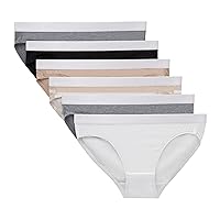 Hanes Girls Originals Bikini Underwear, Bikini Panties, Solids & Prints, 6-Pack
