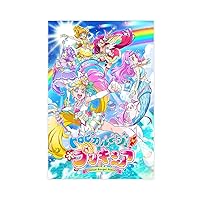 SSFJ Tropical Rouge Pretty Cure Anime Canvas Poster Wall Art Decorative Painting For Livingroom Bedroom Family Office Unframe:12x18inch(30x45cm)