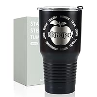 Onebttl Principal Appreciation Gifts 30oz Stainless Steel Tumbler with Lid and Straw for Appreciation Day, Christmas or Retirement