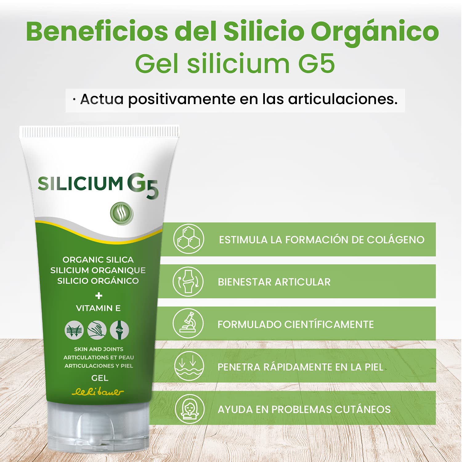 Living Silica Collagen Booster Gel | Transdermal Silica Supplement for Skin Application and Dermal Absorption | Clinically Proven | Promotes Collagen Regeneration for Joint and Skin Health