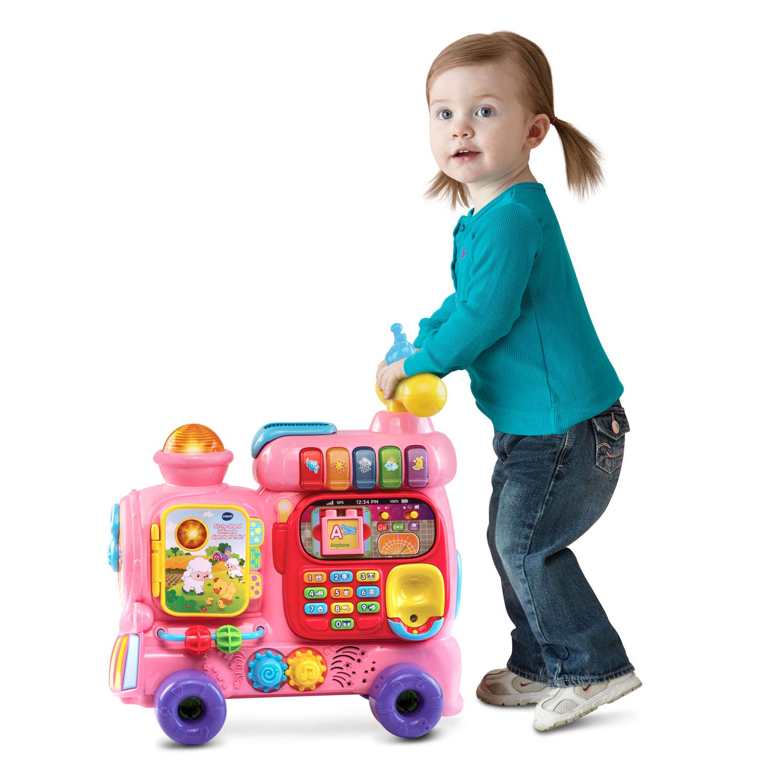 VTech Sit-To-Stand Ultimate Alphabet Train (Frustration Free Packaging), Pink