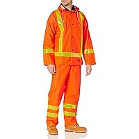 Viking Handyman Fire Retardant Suit - High Visibility Safety Jackets with Detachable Hood and Bib Overalls for Men