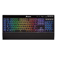 Corsair K57 RGB Wireless Gaming Keyboard - <1ms Response time with Slipstream Wireless - Connect with USB dongle, Bluetooth or Wired - Individually Backlit RGB Keys, Black (Renewed)