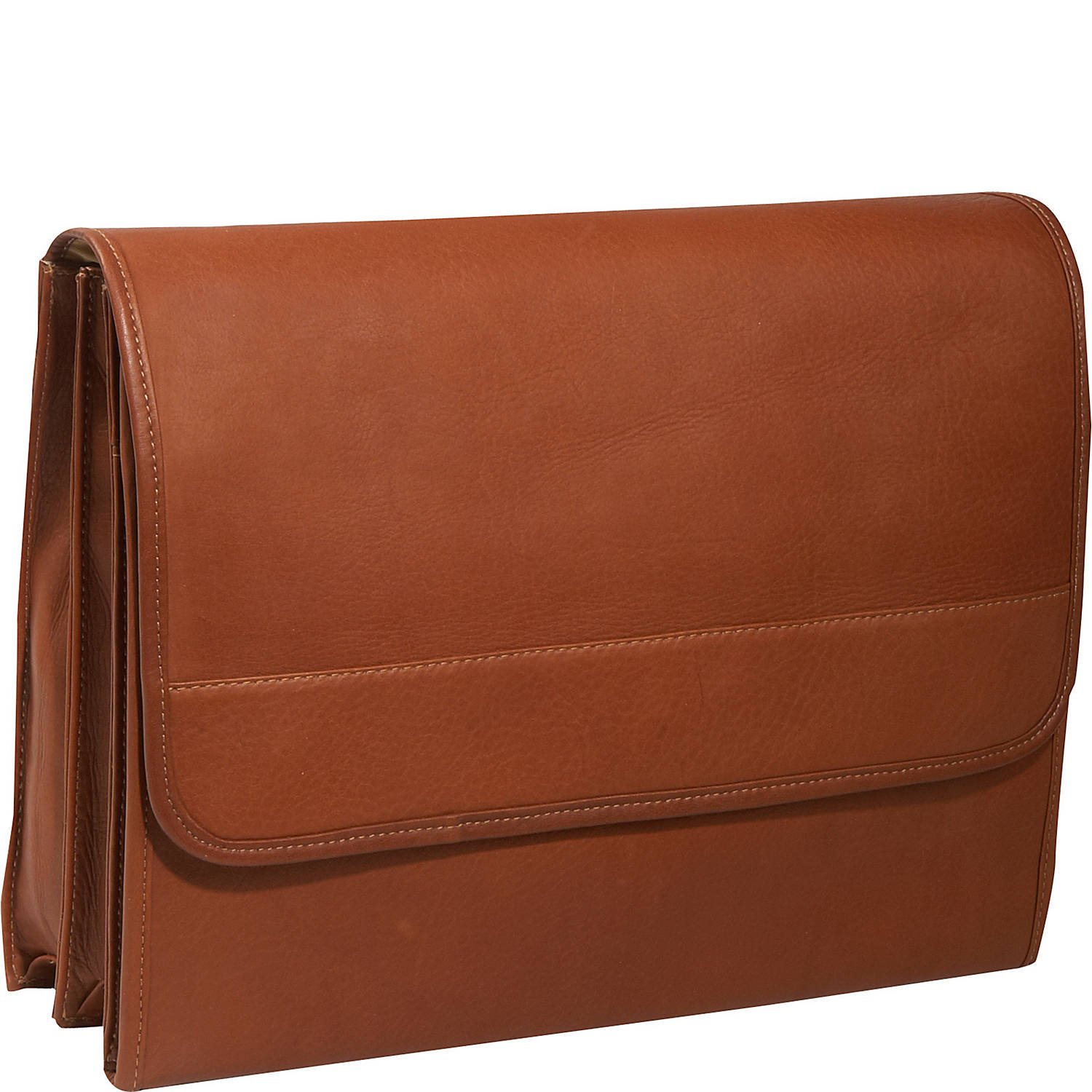 Piel Leather Envelope Portfolio, Saddle, One Size