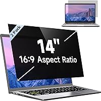 [2 Pack] 14 Inch Laptop Privacy Screen for Lenovo/HP Envy/Dell/Acer/Asus/Thinkpad, 16:9 Aspect Removable Anti Glare Blue Light Privacy Screen Filter, Laptop Security Shield 14 In