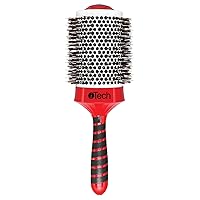 HairArt Itech Magnetic Tourmaline Boar and Nylon Bristle Hair Brush, 3 3/4 Inch