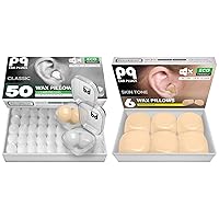 PQ 50 Wax Silicone Ear Plugs & PQ 6 Wax Silicone Ear Plugs Beige