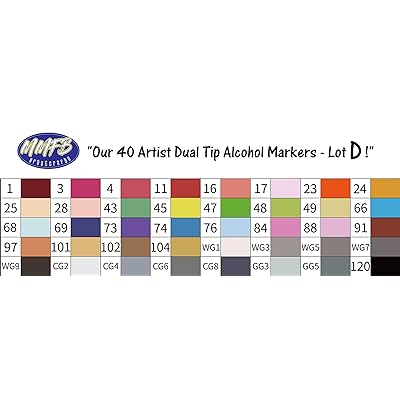 MMFB Alcohol Markers, Dual Tips Permanent Art Markers - 1MM Fine and 6MM  Chisel Tips []