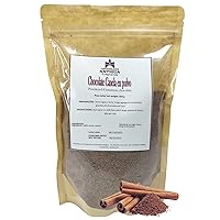 Chocolate Antigua, Handmade Hot Chocolate Drink, Mayan Cacao Powder, Hand Carved with All Natural Ingredients for a Perfect Taza - From San Juan del Obispo, Antigua Guatemala (Cinnamon (Canela))