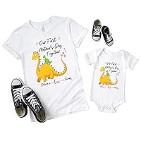 Mother's Day Mommy And Baby Custom Name Matching Set, Mother's Day Custom Name Dinosaurs Body Mommy And Me Outfit, First Mother's Day Custom Name Gift,