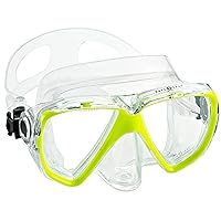 Aqua Lung Dual Tempered Glass Lens Scuba Snorkel Mask, Great for Scuba Diving and Snorkeling Travel Mask