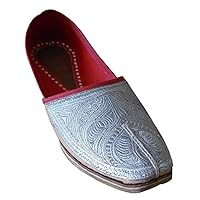 Men Jutties Traditional Indian Faux Leather with Embroidery Designer Shoes