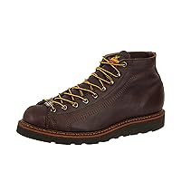 Thorogood American Heritage Series Lace-To-Toe Wedge Sole Leather Roofer Boots for Men with Slip-Resistant Outsole