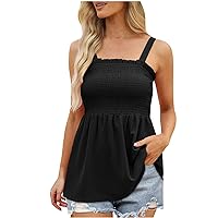 Women Vest Summer Sexy Solid Color Sequined Sleeveless Shirt Loose Casual Halter Neck Tank Tops