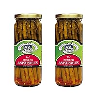 Amish Wedding Hot Pickled Asparagus Tangy Flavor Simple Ingredients 2 Jars