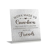 Work Bestie Gifts for Women Colleagues Coworkers Funny Office Desk Decor Coworker Gifts for Women New Job Going Away Goodbye Farewell Gifts for Coworkers Boss Friends