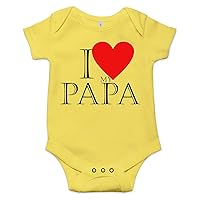 I Love my Papa Cute Grandpa Baby Bodysuit Newborn Infant Baby Shower Onesie Gift