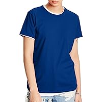 Hanes Women's Perfect-T Short Sleeve T-Shirt, Deep Royal, XX-Large