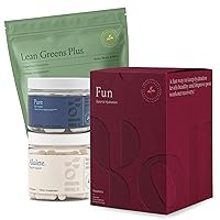 Yoli® Detox Bundle Alkalete, Lean Greens Plus, Fun and Pure - Body pH, Probiotic, Gut Health, Nutritional and Electrolyte Supplements and Powder Drink Mixes