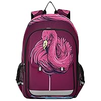 ALAZA Flamingo Bird Vintage Backpack Bookbag Laptop Notebook Bag Casual Travel Daypack for Women Men Fits15.6 Laptop