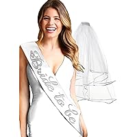 Bride to Be & Bridal Party REAL CRYSTAL RHINESTONE & BRIDAL GRADE SATIN Sashes - Bridal Shower Bachelorette Supplies & Gifts