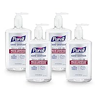 PRIME DEFENSE Advanced Hand Sanitizer, 85%, Maximum Strength Formula, 12 fl oz Pump Bottles (Pack of 4) - 3699-06-EC2