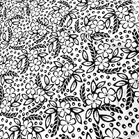 Black cayennes White Background Print Nylon Spandex Fabric 4 Way Stretch by Yard for Swimwear Dancewear Gymwear Sportwear Dress Skirt