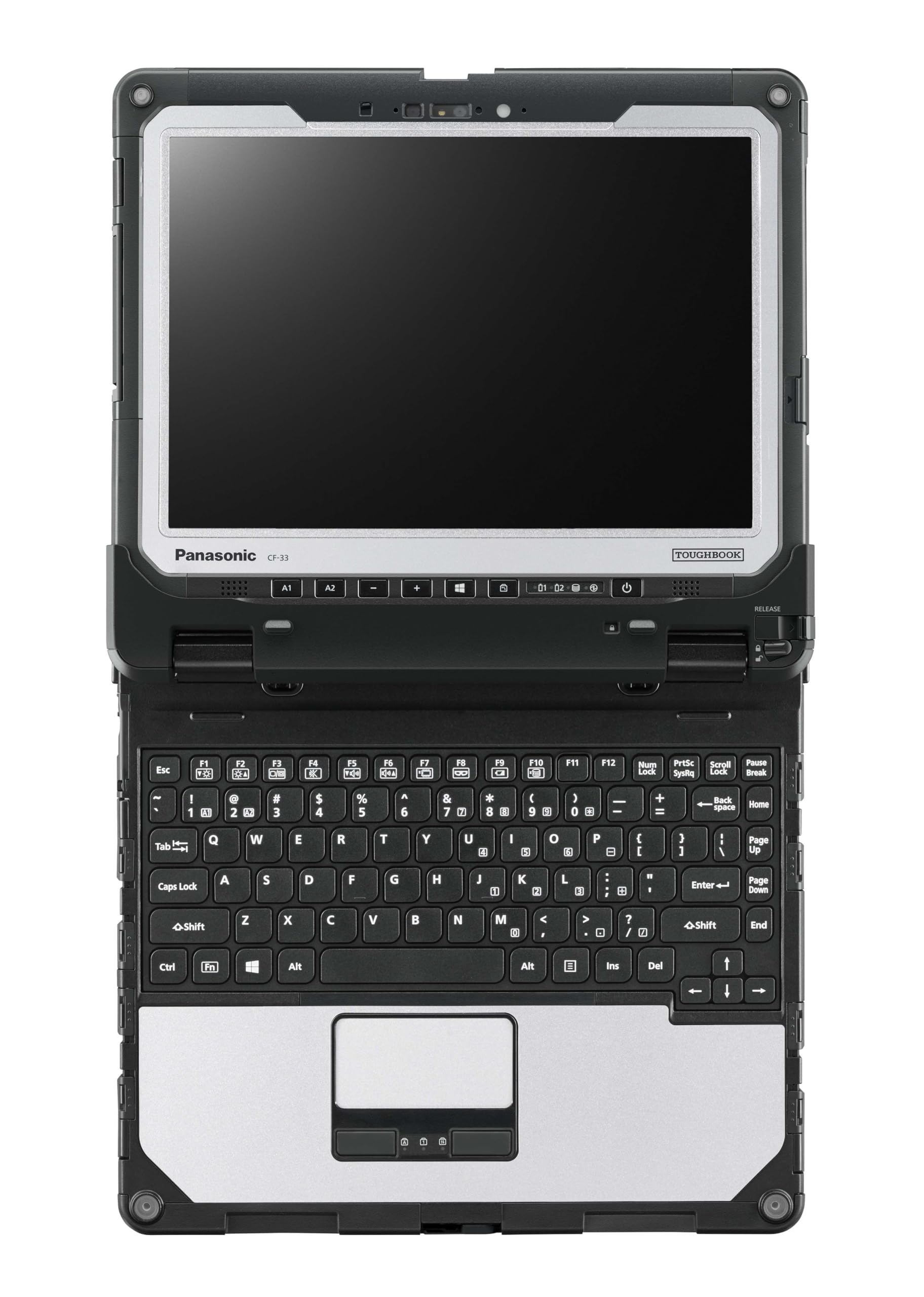 Toughbook Panasonic CF-33 MK2, Intel Core i5-10310U up to 4.4GHz, 12 inch Touchscreen QHD, 16GB RAM, 512GB SSD, Smart Card Reader, True Serial Port, Premium Keyboard, Windows 10 Pro (Renewed)