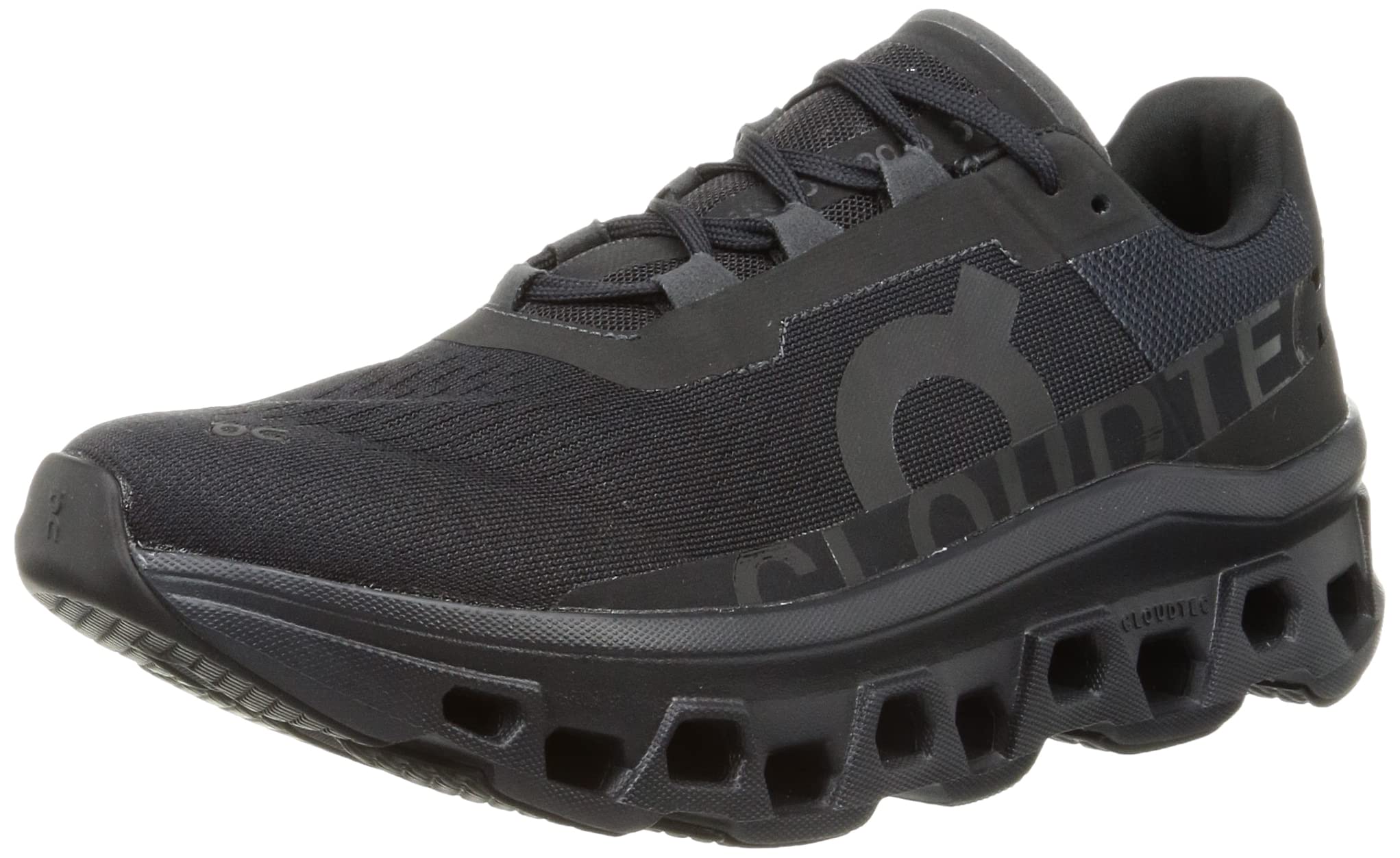 On Men's Cloudmonster Sneakers, All Black, 10 Medium US