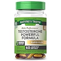 Nature's Truth Testosterone Supplement for Men | 60 Softgels | Non-GMO and Gluten Free Formula