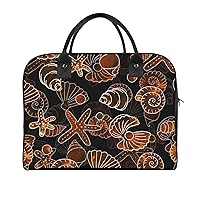 Sea Shells Starfish Large Crossbody Bag Laptop Bags Shoulder Handbags Tote with Strap for Travel Office