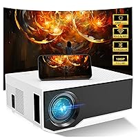 Projector with WiFi and Bluetooth, 2024 Update 14000Lumens Native 1080P Full HD Portable Outdoor Movie TV Projector, Compatible with TV Stick, Smartphone, HDMI, USB, AV