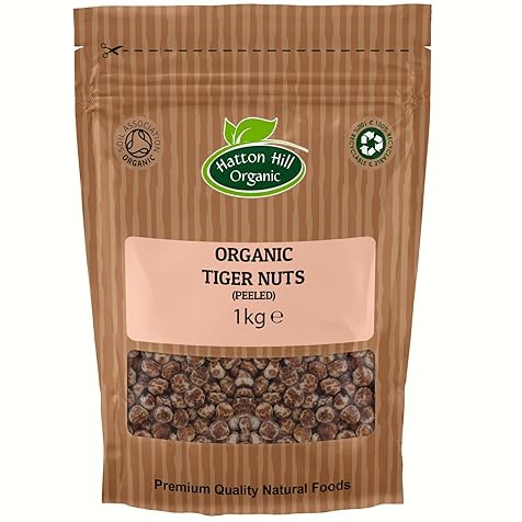 Organic Tiger Nuts (Peeled) 1kg by Hatton Hill Organic - Free UK Delivery