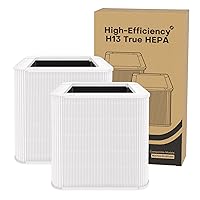2 Packs 211+ Replacement Filter Compatible with Blueair Blue Pure 211+ Air Purifiers (Non-Auto), High-Efficiency HEPA, Activated Carbon, Remove dust, Pollen, lint, pet Dander, Smoke, VOCs