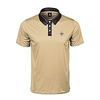 FOCO Men's NFL Team Logo Polo Short Sleeve Polyester Shirt