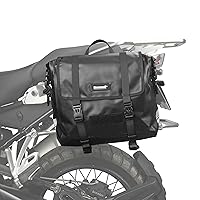 Rhinowalk Motorcycle Saddle Bag Waterproof Motor Pannier Bag Luggage Pack Quick Release Black Motorbike Side Bag 15L
