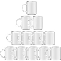 Sublimation Mugs, Sublimation Mugs Blank, 11oz Sublimation Coffee mugs,White Coated Ceramic Cup, Mug Sets - set of 12