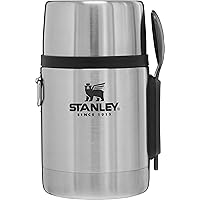 Stanley Classic Legendary Vacuum Insulated Food Jar 18 oz – Stainless Steel, Naturally BPA-free Container – Keeps Food/Liquid Hot or Cold for 12 Hours – Leak Resistant, Easy Clean