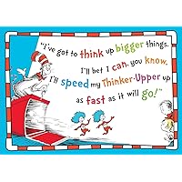 Eureka Dr.Seuss Cat in The Hat 'Think Bigger' Classroom Poster, 13'' W x 19'' H