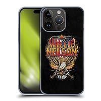 Head Case Designs Officially Licensed Willie Nelson Eagle Grunge Hard Back Case Compatible with Apple iPhone 15 Pro
