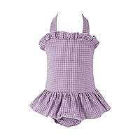 Swimsuit for Girls Toddler Baby Girl Swimsuit Bikini Solid Color Summer Beach Girls Swimsuit Piece