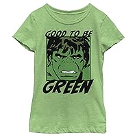 Fifth Sun girls Marvel Classic Good Green Hulk Short Sleeve Tee T Shirt, Green Apple, X-Small US