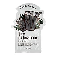 TONYMOLY I'm Real Charcoal Pore Care Mask Sheet, Pack of 1