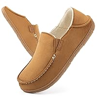 FamilyFairy Women's Microsuede Moccasin Slippers Cozy Memory Foam House Shoes for Indoor Outdoor