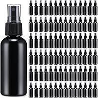 200 Pcs Small Spray Bottle Bulk 2 oz Plastic Mist Spray Bottles for Essential Oils Fine Mist Sprayer Reusable Refillable Portable Travel Containers for Perfume Cleaning Samples(Black)