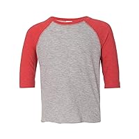 Kids' Toddler Baseball Softline Fine Jersey T-Shirt, Vn HTHR/Vn Red, 2T