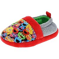 Sesame Street Elmo Cookie Monster Boys Girls Sock Top Slippers (Toddler/Little Kid)