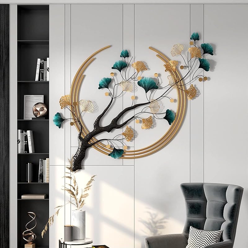 Mua Futyli 3D Ginkgo Leaf Metal Wall Art Decor for Living Room ...